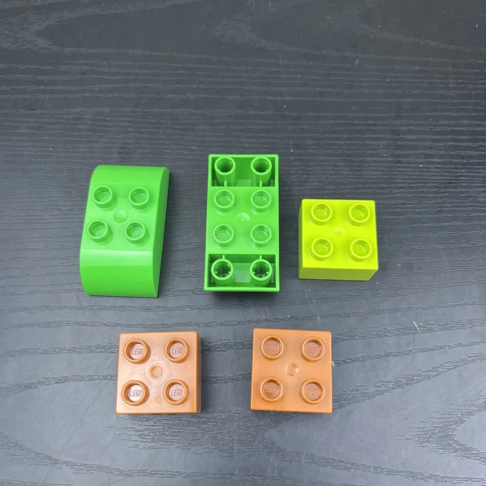 LEGO DUPLO Lot of 5 Assorted Building Pieces Random Colors & Shapes